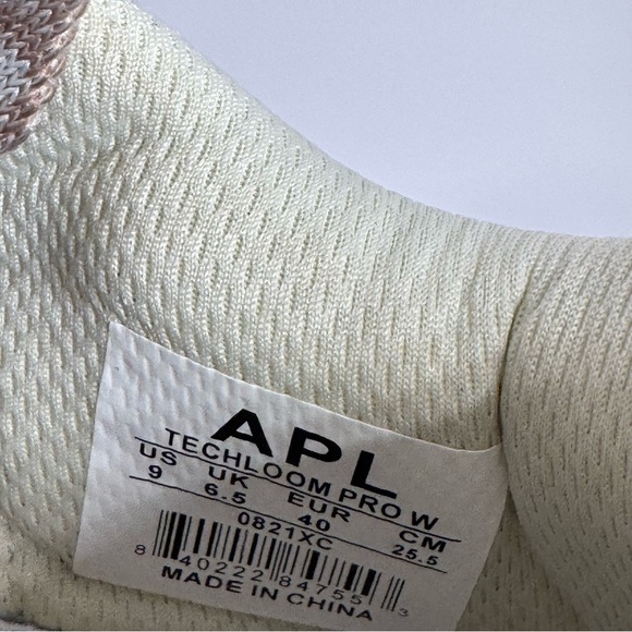APL Techloom Pro Women’s Size 9 Running Shoes Knit Sneakers Tan Cream - Picture 7 of 9
